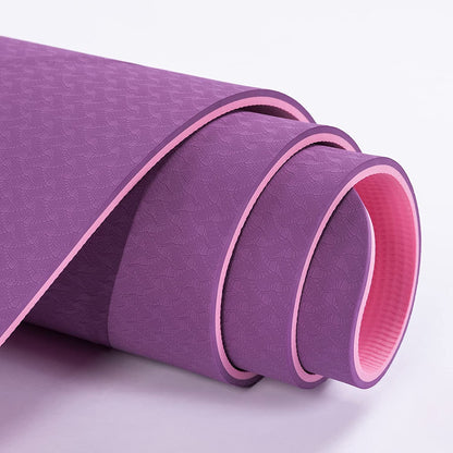 Non-Slip Eco-Friendly Yoga Mat, 1/4" Thick Pilates and Fitness Exercise Mat for Women with Carrying Sling and Storage Bag