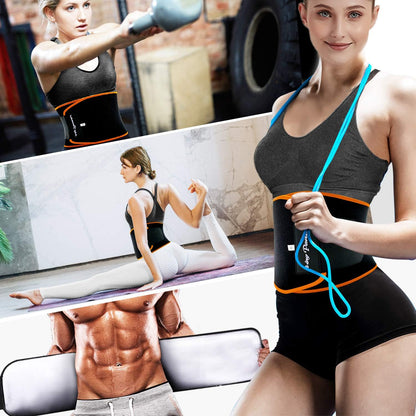 Waist Trimmer for Women & Mens Waist Trainer Sweat Belt plus Size, Upgraded