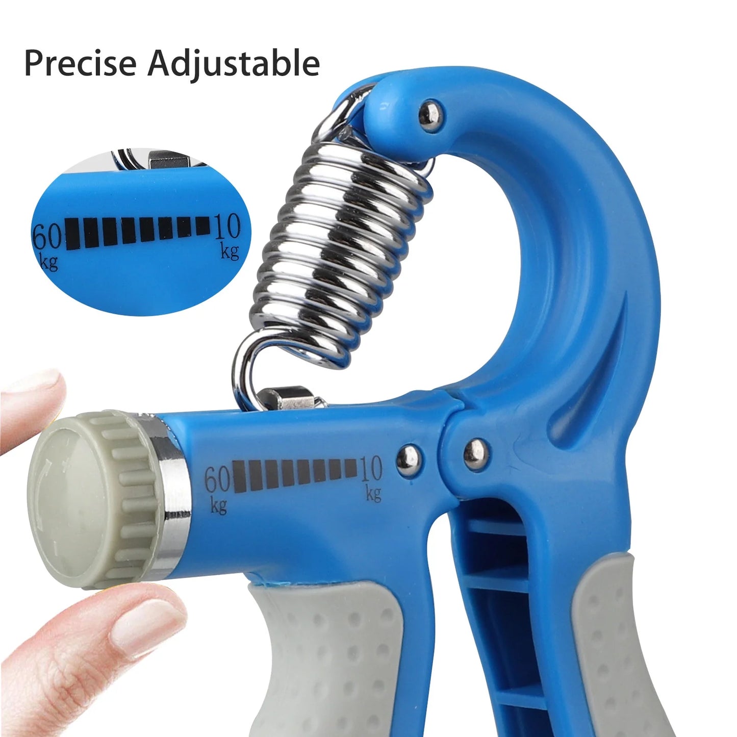 Hand Grip Strengthener, Adjustable Resistance 22-132Lbs (10- 60Kg), Hand Grip Exerciser, Strengthen Grip, Hand Squeezer, Forearm Grip, Hand Exercise, Gripper, Finger Strengthener