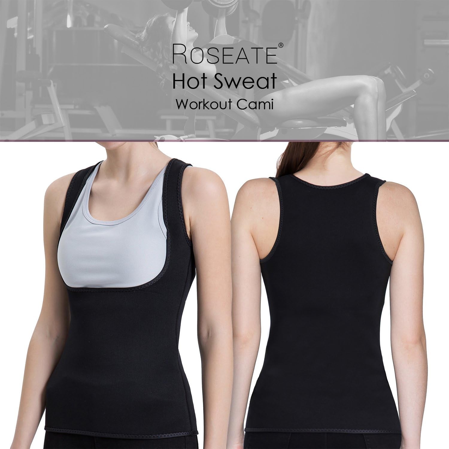 Women'S Body Shaper Hot Sweat Workout Tank Top Slimming Vest Sauna Shirt M