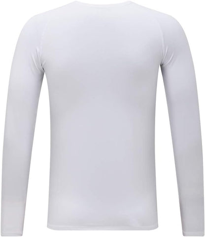 Youth Boys Compression Thermal Shirt Long Sleeve Fleece Baselayer Soccer Baseball Undershirt